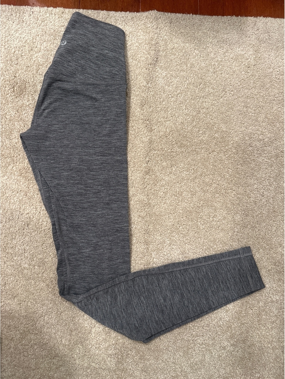 (4)Lululemon Gray Athletic Leggings Size 2
